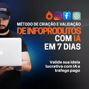 Imagem de capa para o Curso online Método de Criação e Validação de Infoprodutos com IA em 7 Dias