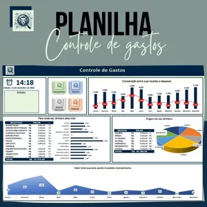Imagem de capa para o Curso online Planilha - Controle Gastos Mensais