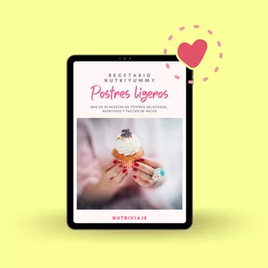 Imagen de portada para Ebook Recetario postres ligeros Nutriviaje
