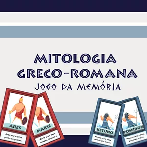 Imagem de capa para o Curso online Mitologia Greco-Romana Jogo da Memória (PDF para imprimir) - 6º ano