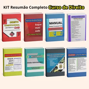 Imagem do curso KIT Resumão Completo Curso de Direito: Todas as Matérias com 5.000 Questões Comentadas + 1.000 Mapas Mentais