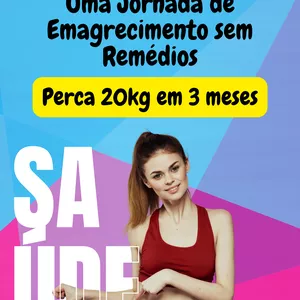 Imagem de capa para o Ebook Perca 20kg em 3 meses - Uma Jornada de Emagrecimento sem Remédios