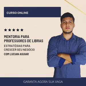 Imagem de capa para o Curso online Mentoria para professores de Libras 