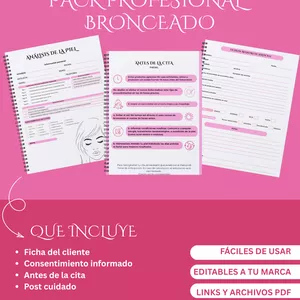 Imagen de portada para Ebook Pack Profesional bronceados  – VibeBeautyCEO