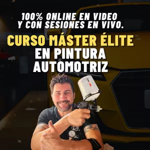 Imagen de portada para Curso online Curso Máster Élite en Pintura Automotriz