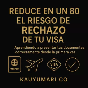 Imagen de portada para Curso online Reduce en un 80% el riesgo de rechazo de tu visa aprendiendo a presentar tus documentos correctamente desde la primera vez