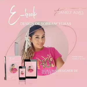 Imagem de capa para o Ebook E-book design de sobrancelhas