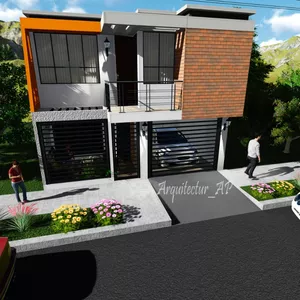 Imagen de portada para Curso online PLANO DE CASA Para un terreno de 7.00 x 10.00 Mts. PDF y AutoCAD