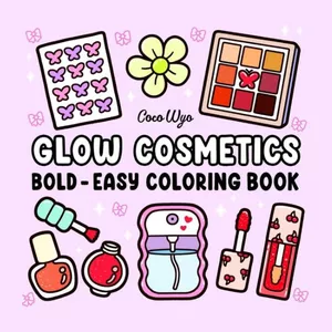 Imagem de capa para o Ebook Glow Cosmetics coloring book