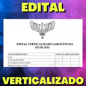 Imagem de capa para o Ebook SARGENTO - EEAR 2024 - Edital Verticalizado + Ciclo