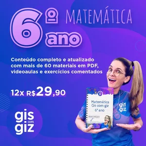 Imagem de Matemática 6º ano Gis com giz  criado por Gis com Giz na hotmart