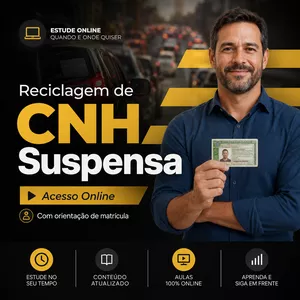 Imagem do curso Curso de Reciclagem para CNH Suspensa — Acesso Online