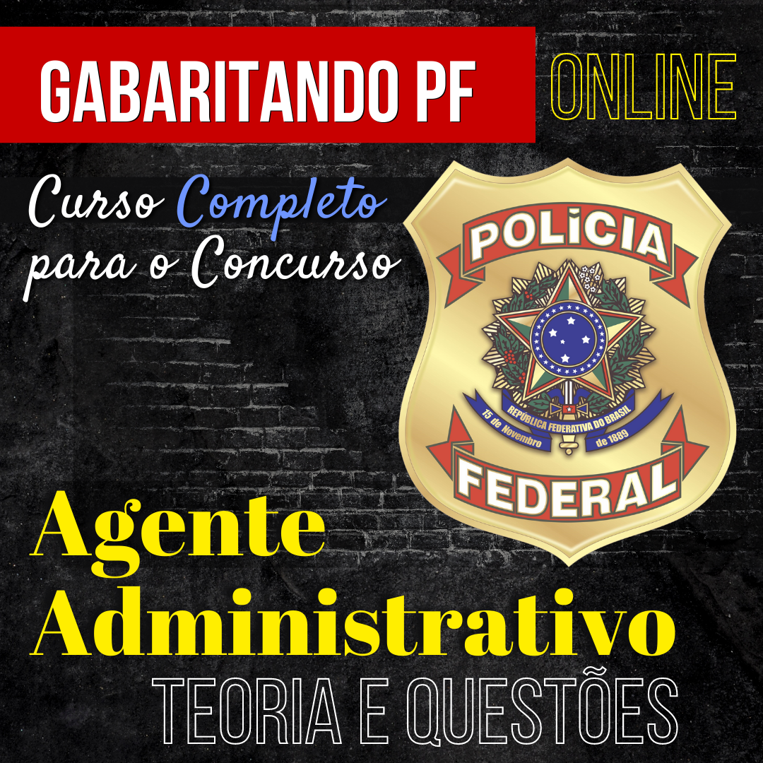 Imagem do curso GABARITANDO AGENTE ADMINISTRATIVO - PF