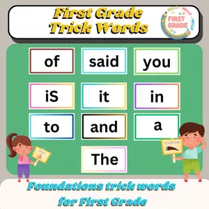 Cover image for Online course Foundations Trick Words: Essential Sight Words for Early Literacy FLASHCARDS