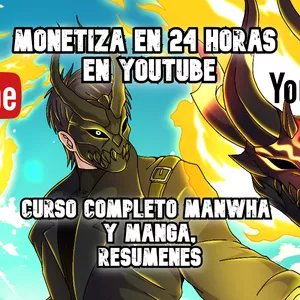 Imagen de portada para Curso online Guía Completa para Crear Resúmenes de Manwhas y Mangas