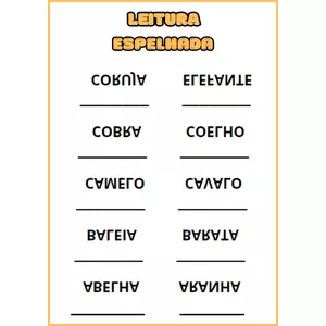 Imagem de capa para o Ebook Leitura espelhada