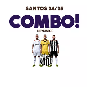 Imagem de capa para o Curso online COMBO! Santos Kit do uniforme 1, 2 e 3 24/25 para PES2021 e PES2018 PC