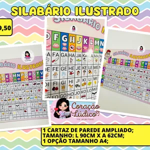 Imagem de capa para o Ebook 🦋Silabário Ilustrado 