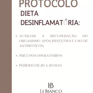 Imagem de capa para o Ebook Protocolo Dieta Desinflamtória