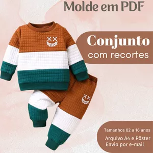Imagem de capa para o Ebook MOLDE EM PDF CONJUNTO COM RECORTES 