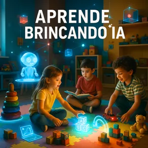 Imagem de capa para o Curso online IA Aprende Brincando 