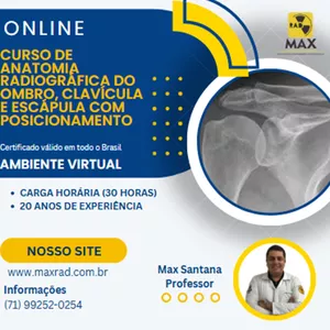 Imagem de capa para o Curso online CURSO ANATOMIA RADIOGRAFICA DO OMBRO, CLAVÍCULA E ESCÁPULA