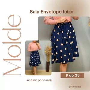 Imagem de capa para o Ebook Molde saia envelope luiza