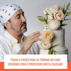 Se torne um Cake Designer com o  Professor Motta Calegari por Aprenda fácil