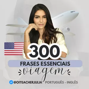 Imagem de capa para o Ebook 300 Frases Essenciais Para Viagens - Inglês