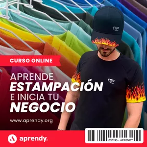 Imagen de portada para Curso online Aprende ESTAMPACIÓN e inicia tu NEGOCIO