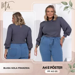 Imagem de capa para o Ebook Blusa Gola Franzida