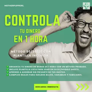 Imagen de portada para Ebook Controla tu dinero en 1 hora – Método 50/30/20 con plantilla incluida