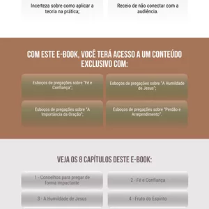 Imagem de capa para o Ebook 77 Ideias de pregações