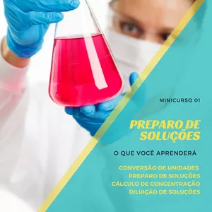 Imagem de capa para o Curso online PREPARO DE SOLUÇÕES