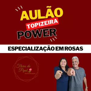 Imagem de capa para o Curso online AULÃO TOPIZEIRA POWER - ESPECIALIZAÇÃO EM ROSAS