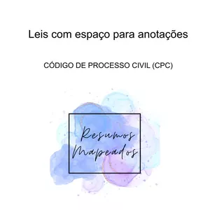 Imagem de capa para o Ebook Código de Processo Civil com espaço para anotações