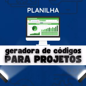 Imagem de capa para o Curso online Planilha - GERADORA DE CÓDIGOS PARA PROJETOS
