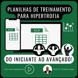 Imagem de capa para o Curso online Planilhas de Treinamento para Hipertrofia - Do Iniciante ao Avançado
