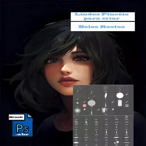 Imagem de capa para o Curso online Brush Adobe Photoshop Premium Pele e Rosto