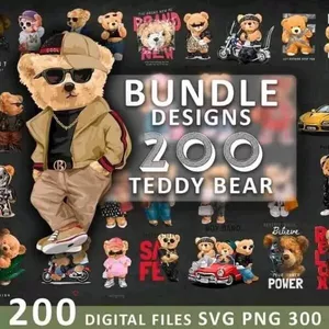 Imagen de portada para Curso online Mega pack 200 diseños de osos teddy bear