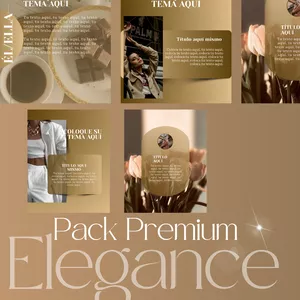 Imagen de portada para Ebook Pack Premium Elegance Nude – 50 Plantillas Editables en Canva 