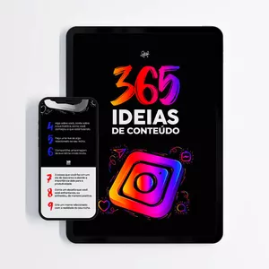 Imagem de capa para o Ebook 📕 Manual com 365 ideias de conteúdo