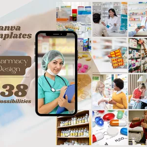 Cover image for Online course Canva Template pharmacy +38 possibilities