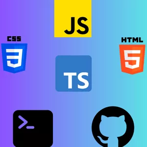 Imagem de capa para o Curso online Curso HTML, CSS, JavaScript e TypeScript | 2024