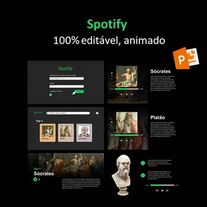 Imagem de capa para o Curso online Templata Spotify no PowerPoint