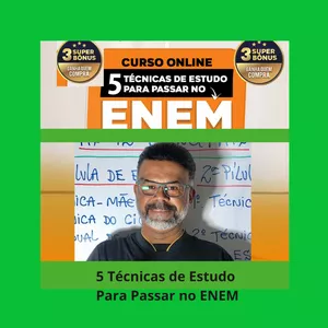 Imagem de capa para o Curso online 5 Técnicas de Estudo para Passar no ENEM