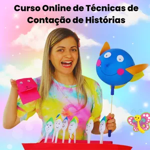 Imagem de capa para o Curso online Curso Online de Contação de Histórias com Lívia Alencar