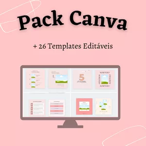 Imagem de capa para o Curso online Pack para canva 