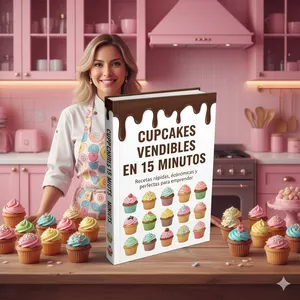 Imagen de portada para Ebook Cupcakes Vendibles en 15 Minutos - Recetas rápidas, económicas y perfectas para emprender