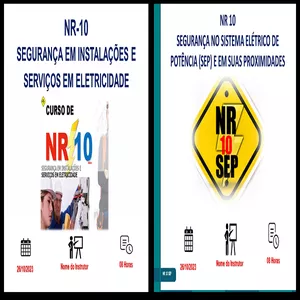 Imagem de TREINAMENTOS EDITÁVEIS DE NR. 10 E SEP criado por Marcones Alves na hotmart